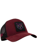 Burgundy-Black Classic Trucker Cap