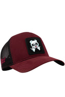 Burgundy-Black Classic Trucker Cap