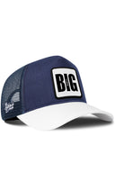 Gorra Blanco-Marino Cordura Trucker con Parche Big Think