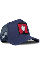 Gorra Marino Cordura Trucker con Parche Dedo