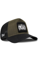 Gorra Negro-Caqui Cordura Trucker