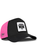 Black and Pink Cordura Trucker Cap