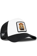 Black and White Cordura Trucker Cap