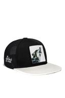 Gorra Blanco-Negro Trucker Hip Hop Niños