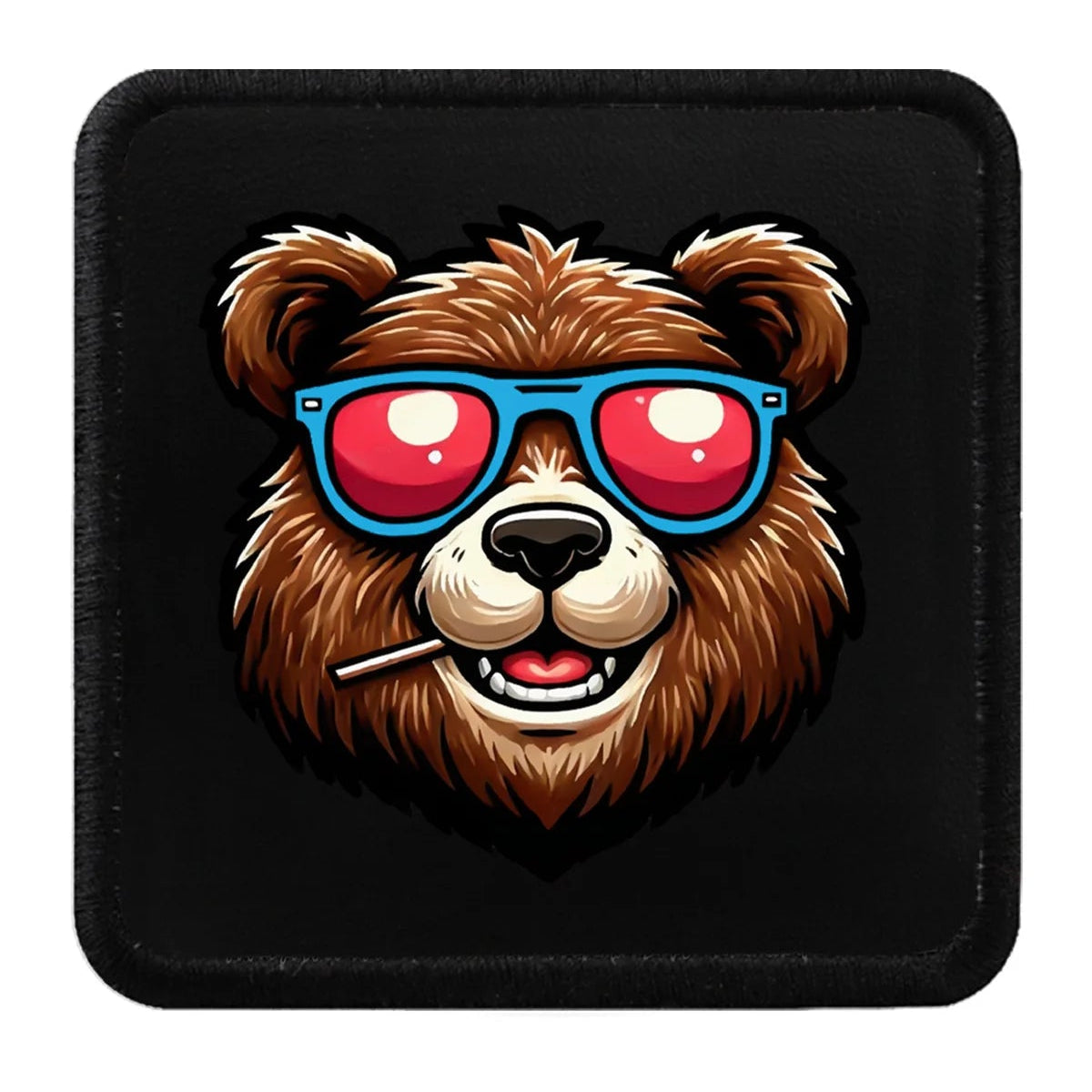 Parche Oso Gafas para Gorras BlackBork BlackBörk
