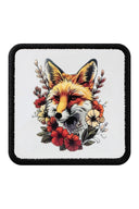 Gorra de Trucker Clásico Burdeos con Parche Zorro Floral