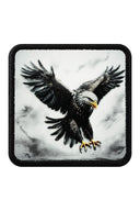 Gorra de Trucker Premium Negro - Rojo con Parche Aguila Libre