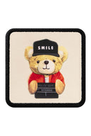 Gorra de Béisbol Premium Café -Beige con Parche Oso Smile