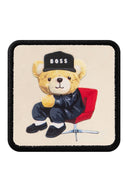Gorra de Béisbol Premium Hip Hop Blanco - Negro con Parche Oso Boss