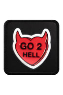 Gorra de Trucker Premium Rojo - Negro con Parche Go 2 Hell