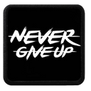 Parche Never Give Up para Gorras BlackBork