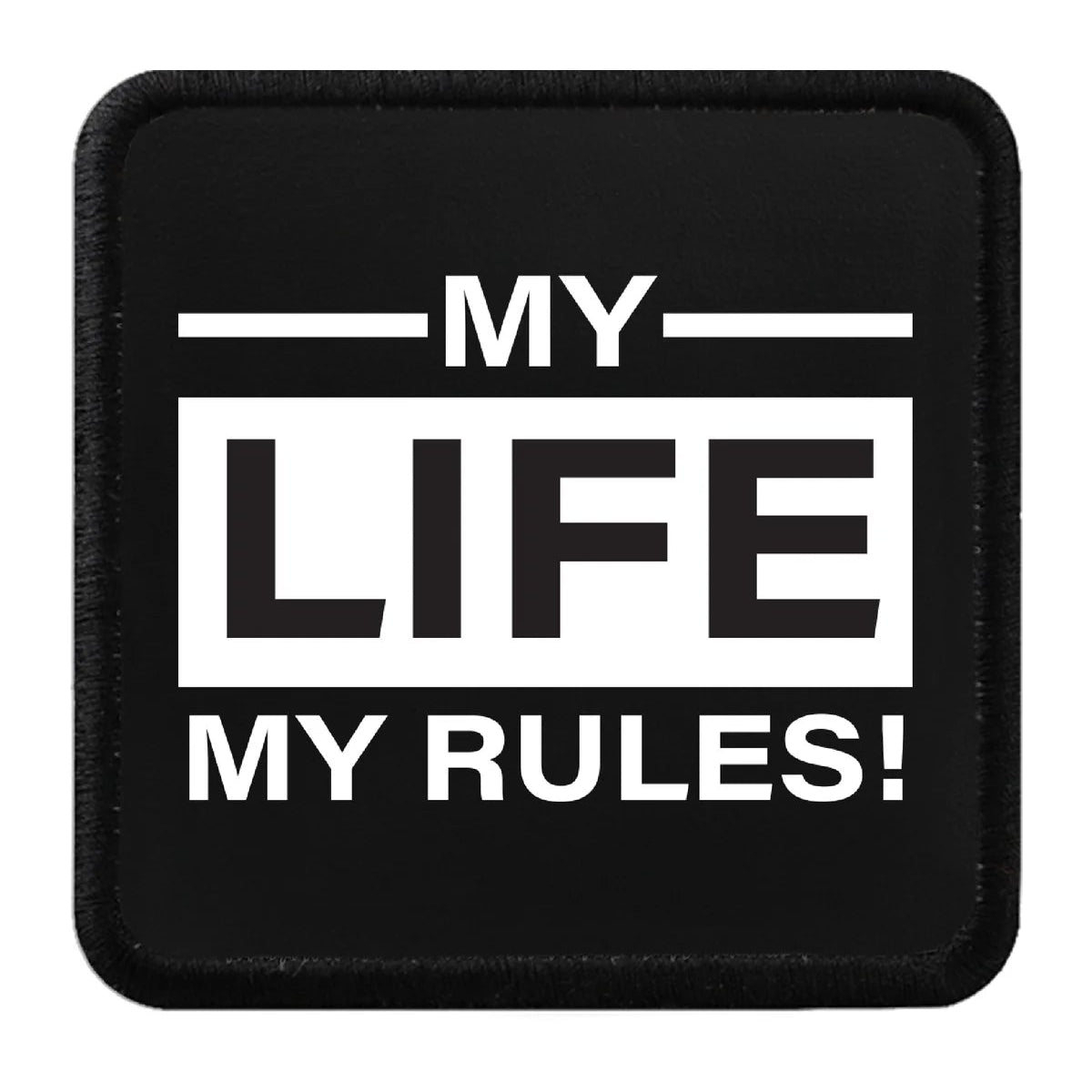 Parche My Life My Rules para Gorras BlackBork BlackBörk