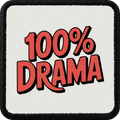 Parche 100 Por Ciento Drama para Gorras BlackBork BlackBörk