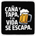 Parche Cana y Tapa y la Vida se Escapa para Gorras BlackBork BlackBörk