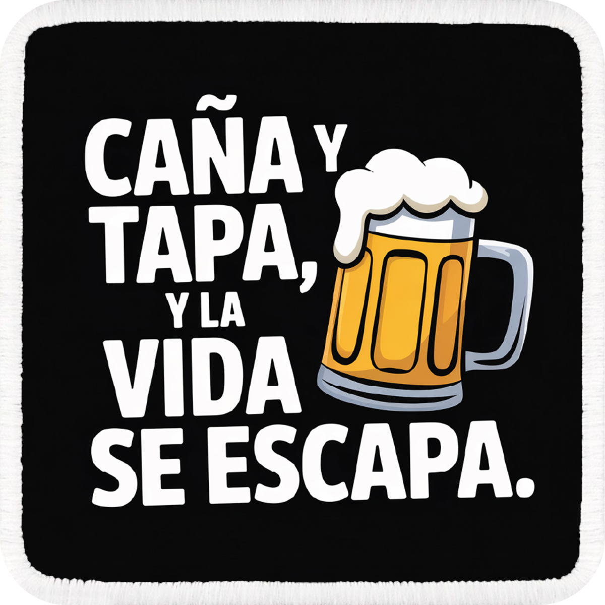 Parche Cana y Tapa y la Vida se Escapa para Gorras BlackBork BlackBörk