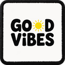 Parche Good Vibes para Gorras BlackBork - Vista frontal con parche | BlackBörk España