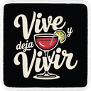 Parche Vive y Deja Vivir para Gorras BlackBork - Vista frontal con parche | BlackBörk España