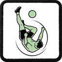 Parche Jugador de Futbol para Gorras BlackBork - Vista frontal con parche | BlackBörk España