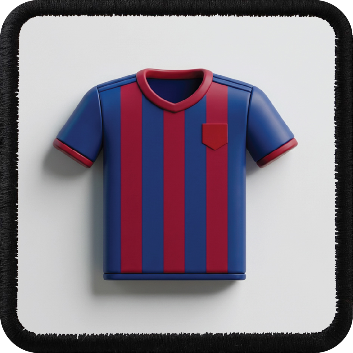 Parche Camiseta de Futbol para Gorras BlackBork - Vista frontal con parche | BlackBörk España