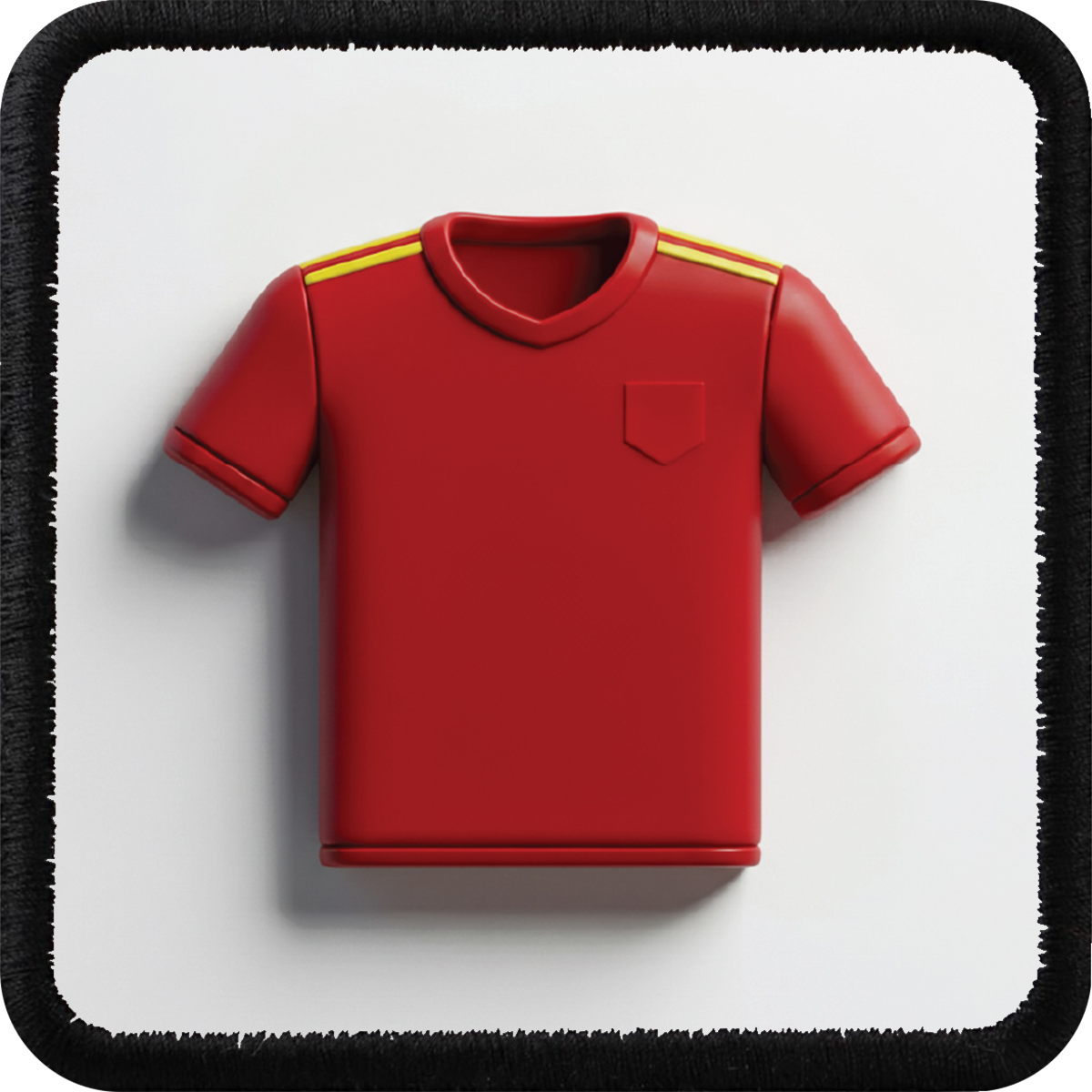 Parche Camiseta de Futbol para Gorras BlackBork - Vista frontal con parche | BlackBörk España