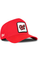 Gorra Roja Béisbol con Parche I Don't Care