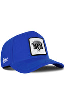 Gorra Azul Béisbol con Parche Super Mom