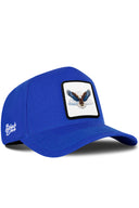 Gorra Azul Béisbol con Parche Aguila Volando
