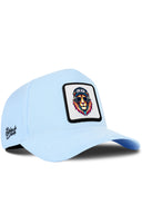 Gorra Azul Hielo Béisbol con Parche León DJ