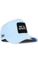 Gorra Azul Béisbol con Parche Why So Serious