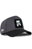 Gorra Negro-Antracita Béisbol con Parche Panda Rebelde