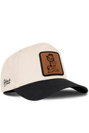 Gorra Negro-Beige Béisbol con Parche Garfield el Gato