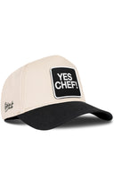 Gorra Negro-Beige Béisbol con Parche Yes Chef
