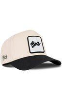 Gorra Negro-Beige Béisbol con Parche Boss