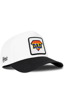 Gorra Negro-Blanco Béisbol con Parche Super Dad