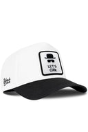 Gorra Negro-Blanco Béisbol con Parche Lets Cook