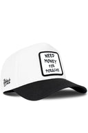 Gorra Negro-Blanco Béisbol con Parche Need Money For Porsche