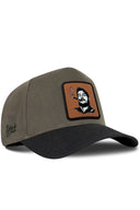 Gorra Negro-Caqui Béisbol con Parche Che Guevera