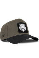 Gorra Negro-Caqui Béisbol