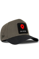 Gorra Negro-Caqui Béisbol