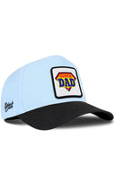 Gorra Negro-Azul Hielo Béisbol con Parche Super Dad