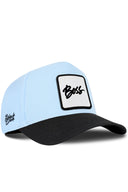 Gorra Negro-Azul Hielo Béisbol con Parche Boss