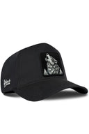 Gorra Negro Béisbol con Parche Lobo