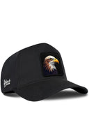 Gorra Negro Béisbol con Parche Aguila Feroz
