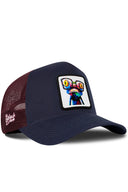 Gorra Marino-Burdeos Trucker Clásico