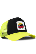 Gorra Neón-Negro Trucker Clásico