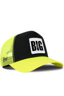 Gorra Neón-Negro Trucker Clásico con Parche Big Think