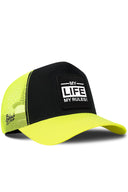 Gorra Neón-Negro Trucker Clásico