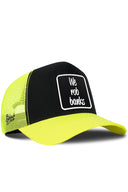 Gorra Neón-Negro Trucker Clásico con Parche We Rob Banks