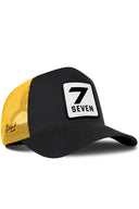 Gorra Negro-Amarillo Trucker Clásico