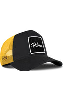 Gorra Negro-Amarillo Trucker Clásico con Parche Boss